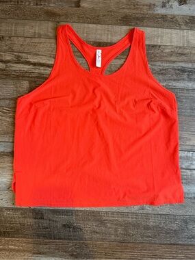 Athleta Bright Orange-Red Racerback Tank